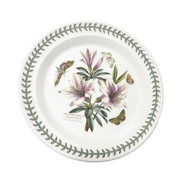 PORTMEIRION Botanic Garden 10.5 in Dinner Plate Rhododendrons Liliiflorum - Picture 1 of 2